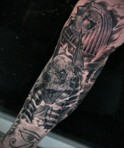 Пример рисунка татуировки Сфинкс 14.12.2020 №168 -sphinx tattoo-tattoo-photo.ru