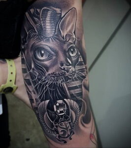 Пример рисунка татуировки Сфинкс 14.12.2020 №184 -sphinx tattoo-tattoo-photo.ru