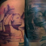 Пример рисунка татуировки Сфинкс 14.12.2020 №194 -sphinx tattoo-tattoo-photo.ru