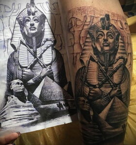 Пример рисунка татуировки Сфинкс 14.12.2020 №216 -sphinx tattoo-tattoo-photo.ru