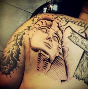 Пример рисунка татуировки Сфинкс 14.12.2020 №223 -sphinx tattoo-tattoo-photo.ru