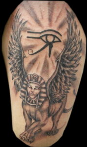 Пример рисунка татуировки Сфинкс 14.12.2020 №239 -sphinx tattoo-tattoo-photo.ru
