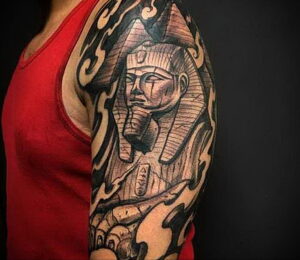 Пример рисунка татуировки Сфинкс 14.12.2020 №242 -sphinx tattoo-tattoo-photo.ru