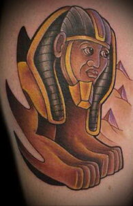 Пример рисунка татуировки Сфинкс 14.12.2020 №245 -sphinx tattoo-tattoo-photo.ru
