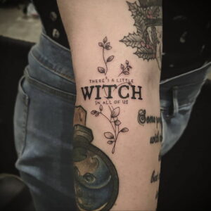 Фото рисунка тату НА ТЕМУ ВЕДЬМ 28.01.2021 №0166 - witch tattoo - tattoo-photo.ru