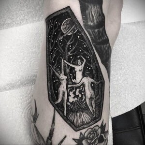 Фото рисунка тату НА ТЕМУ ВЕДЬМ 28.01.2021 №0167 - witch tattoo - tattoo-photo.ru