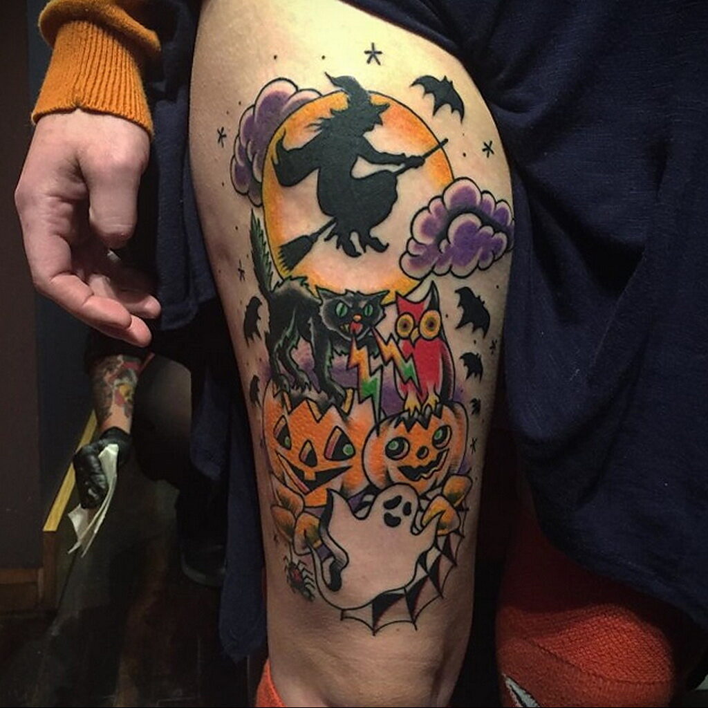 Фото рисунка тату НА ТЕМУ ВЕДЬМ 28.01.2021 №0179 - witch tattoo - tattoo-photo.ru