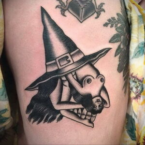 Фото рисунка тату НА ТЕМУ ВЕДЬМ 28.01.2021 №0206 - witch tattoo - tattoo-photo.ru