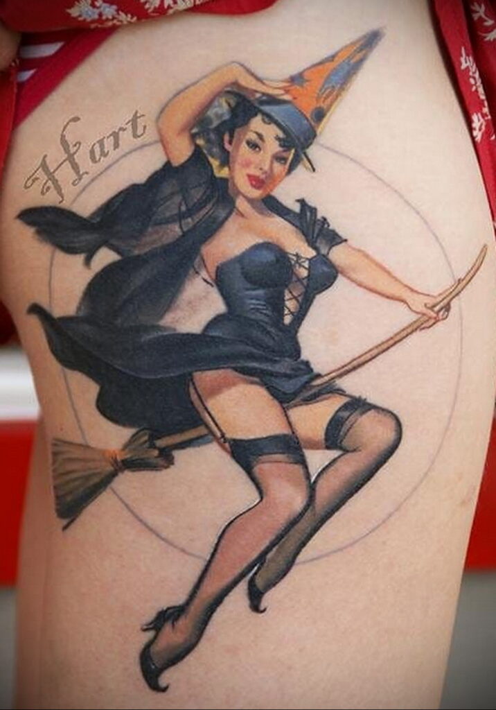 Фото рисунка тату НА ТЕМУ ВЕДЬМ 28.01.2021 №0213 - witch tattoo - tattoo-photo.ru