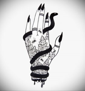 Фото рисунка тату рука ведьмы 28.01.2021 №0020 - witch hand tattoo - tattoo-photo.ru