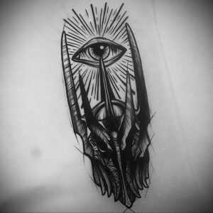 Фото эскиза для тату ведьма 28.01.2021 №0045 - witch tattoo sketch - tattoo-photo.ru