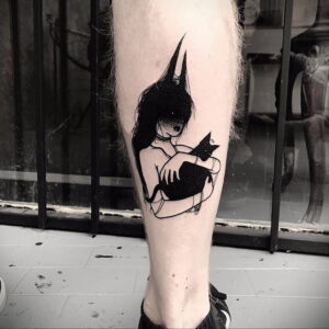 Фото маленькой тату для ведьмы 28.01.2021 №0032 - small witch tattoo - tattoo-photo.ru