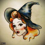 Фото рисунка тату НА ТЕМУ ВЕДЬМ 28.01.2021 №0037 - witch tattoo - tattoo-photo.ru