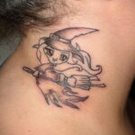 Фото тату про ведьму для девушки 28.01.2021 №0008 - witch tattoo - tattoo-photo.ru