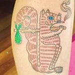 Фото пример рисунка тату белка 18,10,2021 - №0037 - squirrel tattoo - tattoo-photo.ru
