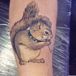 Фото пример рисунка тату белка 18,10,2021 - №0046 - squirrel tattoo - tattoo-photo.ru