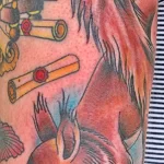 Фото пример рисунка тату белка 18,10,2021 - №0072 - squirrel tattoo - tattoo-photo.ru