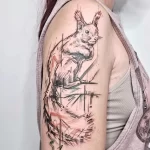Фото пример рисунка тату белка 18,10,2021 - №0184 - squirrel tattoo - tattoo-photo.ru