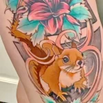 Фото пример рисунка тату белка 18,10,2021 - №0224 - squirrel tattoo - tattoo-photo.ru