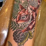 Фото пример рисунка тату белка 18,10,2021 - №0257 - squirrel tattoo - tattoo-photo.ru