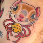 Фото пример рисунка тату белка 18,10,2021 - №0271 - squirrel tattoo - tattoo-photo.ru