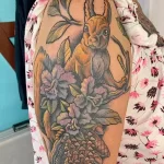Фото пример рисунка тату белка 18,10,2021 - №0325 - squirrel tattoo - tattoo-photo.ru