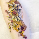 Фото пример рисунка тату белка 18,10,2021 - №0362 - squirrel tattoo - tattoo-photo.ru