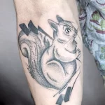 Фото пример рисунка тату белка 18,10,2021 - №0372 - squirrel tattoo - tattoo-photo.ru