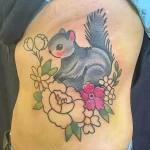 Фото пример рисунка тату белка 18,10,2021 - №0468 - squirrel tattoo - tattoo-photo.ru