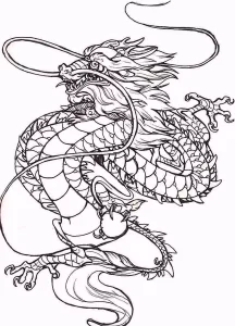 Эскизы тату дракон 28,10,2021 - №0015 - dragon tattoo sketch - tattoo-photo.ru