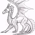 Эскизы тату дракон 28,10,2021 - №0036 - dragon tattoo sketch - tattoo-photo.ru