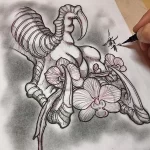Эскизы тату дракон 28,10,2021 - №0038 - dragon tattoo sketch - tattoo-photo.ru