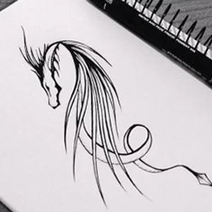 Эскизы тату дракон 28,10,2021 - №0046 - dragon tattoo sketch - tattoo-photo.ru