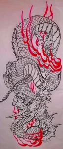 Эскизы тату дракон 28,10,2021 - №0053 - dragon tattoo sketch - tattoo-photo.ru