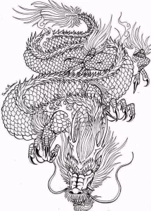 Эскизы тату дракон 28,10,2021 - №0063 - dragon tattoo sketch - tattoo-photo.ru