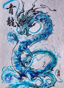 Эскизы тату дракон 28,10,2021 - №0089 - dragon tattoo sketch - tattoo-photo.ru