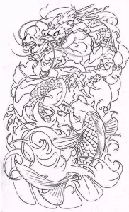 Эскизы тату дракон 28,10,2021 - №0143 - dragon tattoo sketch - tattoo-photo.ru