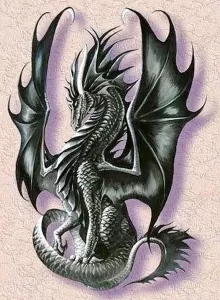 Эскизы тату дракон 28,10,2021 - №0165 - dragon tattoo sketch - tattoo-photo.ru