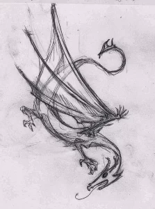 Эскизы тату дракон 28,10,2021 - №0166 - dragon tattoo sketch - tattoo-photo.ru