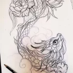 Эскизы тату дракон 28,10,2021 - №0182 - dragon tattoo sketch - tattoo-photo.ru
