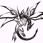 Эскизы тату дракон 28,10,2021 - №0194 - dragon tattoo sketch - tattoo-photo.ru