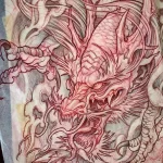Эскизы тату дракон 28,10,2021 - №0214 - dragon tattoo sketch - tattoo-photo.ru