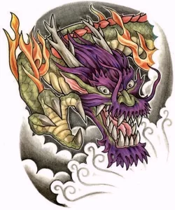 Эскизы тату дракон 28,10,2021 - №0218 - dragon tattoo sketch - tattoo-photo.ru