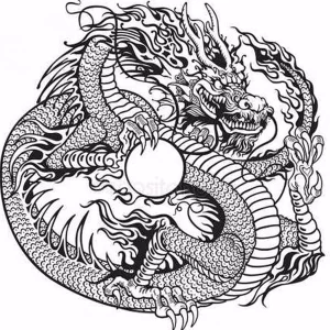 Эскизы тату дракон 28,10,2021 - №0227 - dragon tattoo sketch - tattoo-photo.ru