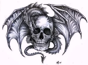 Эскизы тату дракон 28,10,2021 - №0233 - dragon tattoo sketch - tattoo-photo.ru