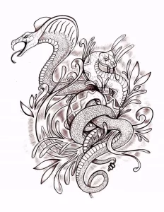 Эскизы тату дракон 28,10,2021 - №0236 - dragon tattoo sketch - tattoo-photo.ru