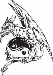 Эскизы тату дракон 28,10,2021 - №0248 - dragon tattoo sketch - tattoo-photo.ru