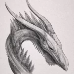 Эскизы тату дракон 28,10,2021 - №0268 - dragon tattoo sketch - tattoo-photo.ru