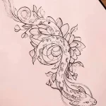 Эскизы тату дракон 28,10,2021 - №0280 - dragon tattoo sketch - tattoo-photo.ru