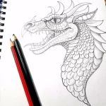 Эскизы тату дракон 28,10,2021 - №0297 - dragon tattoo sketch - tattoo-photo.ru